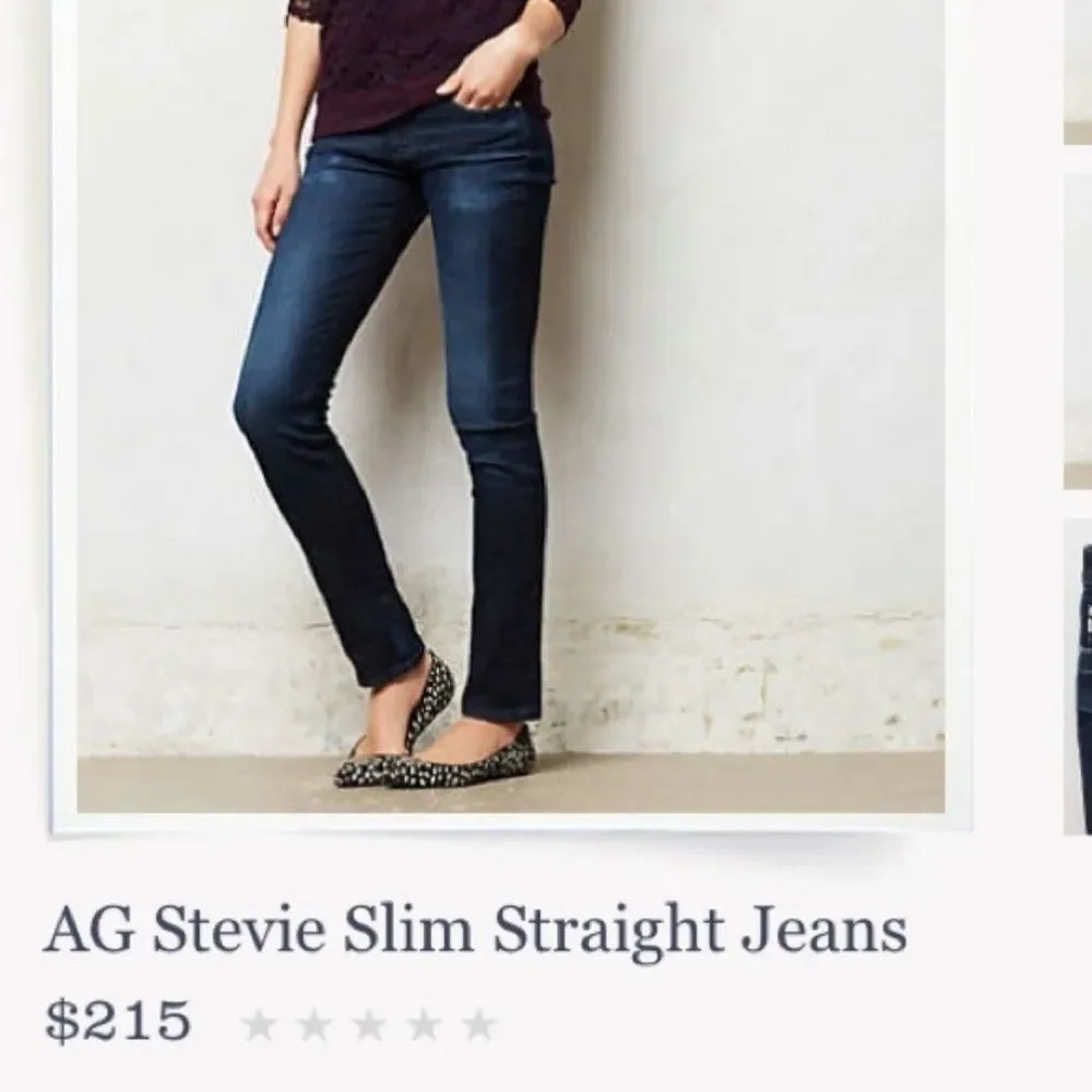 AG Adriano Goldschmied Stevie Slim Straight Jeans
